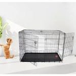2019 Hot Selling Wholesale Cheap Metal Iron Welding Wire Mesh Metal Pet Dog Door Kennels Cage For Sale 36'' Dog Crate