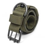 Nylon Tactical Dog Collar Military Adjustable Training Dog Collar with Metal D Ring Buckle M Size